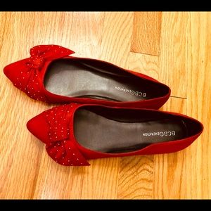 BCBGeneration Shoes - BCBGeneration Mary Studded Bow Ballet Flats BCBGeneration Shoes - BCBGeneration Mary Studded Bow Ballet Flats